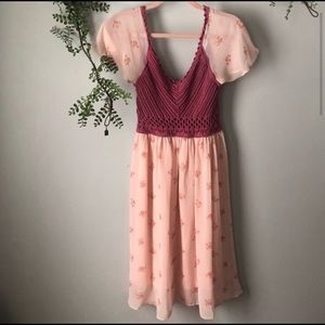 Free People Crochet Top Dress